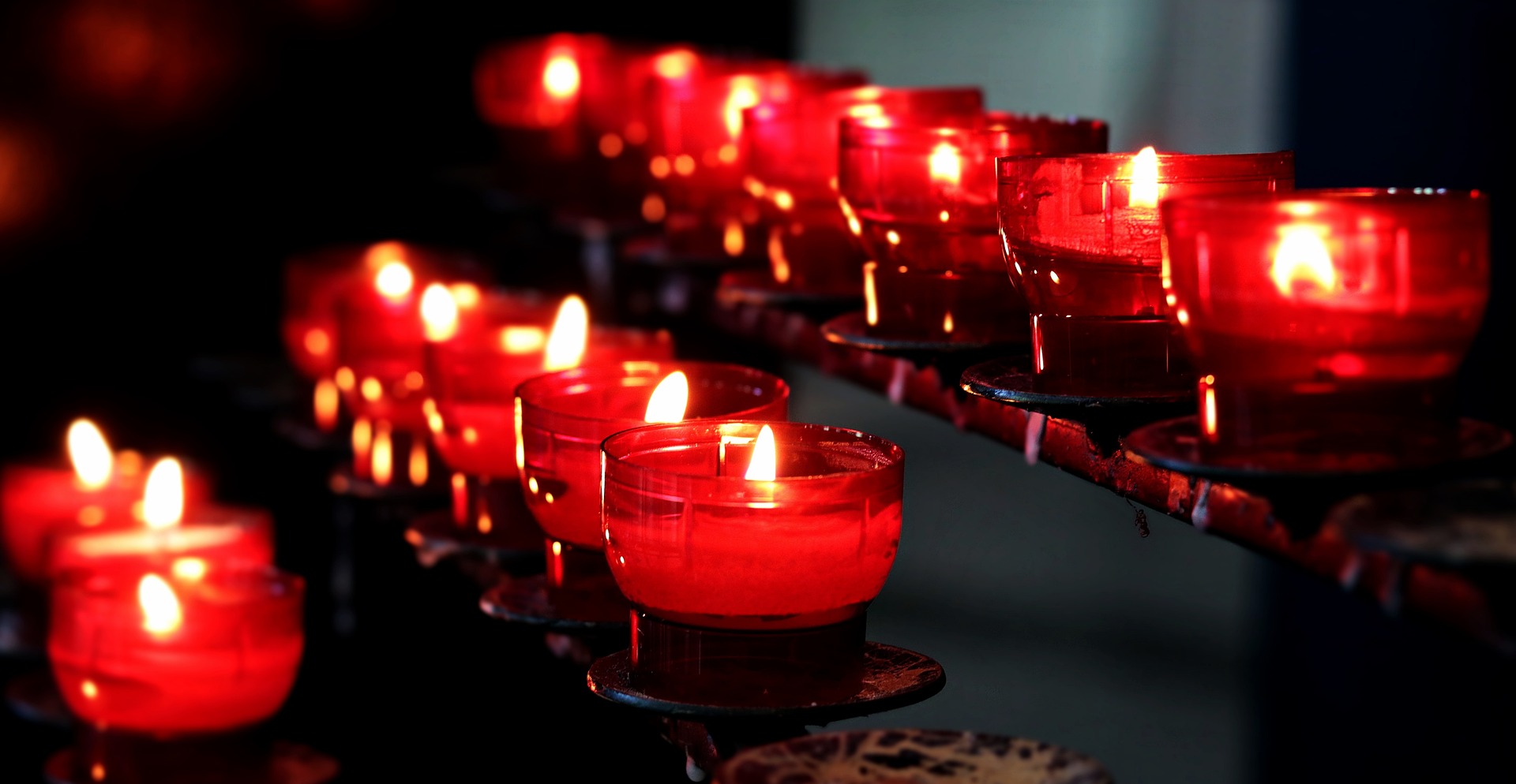 candles in a church